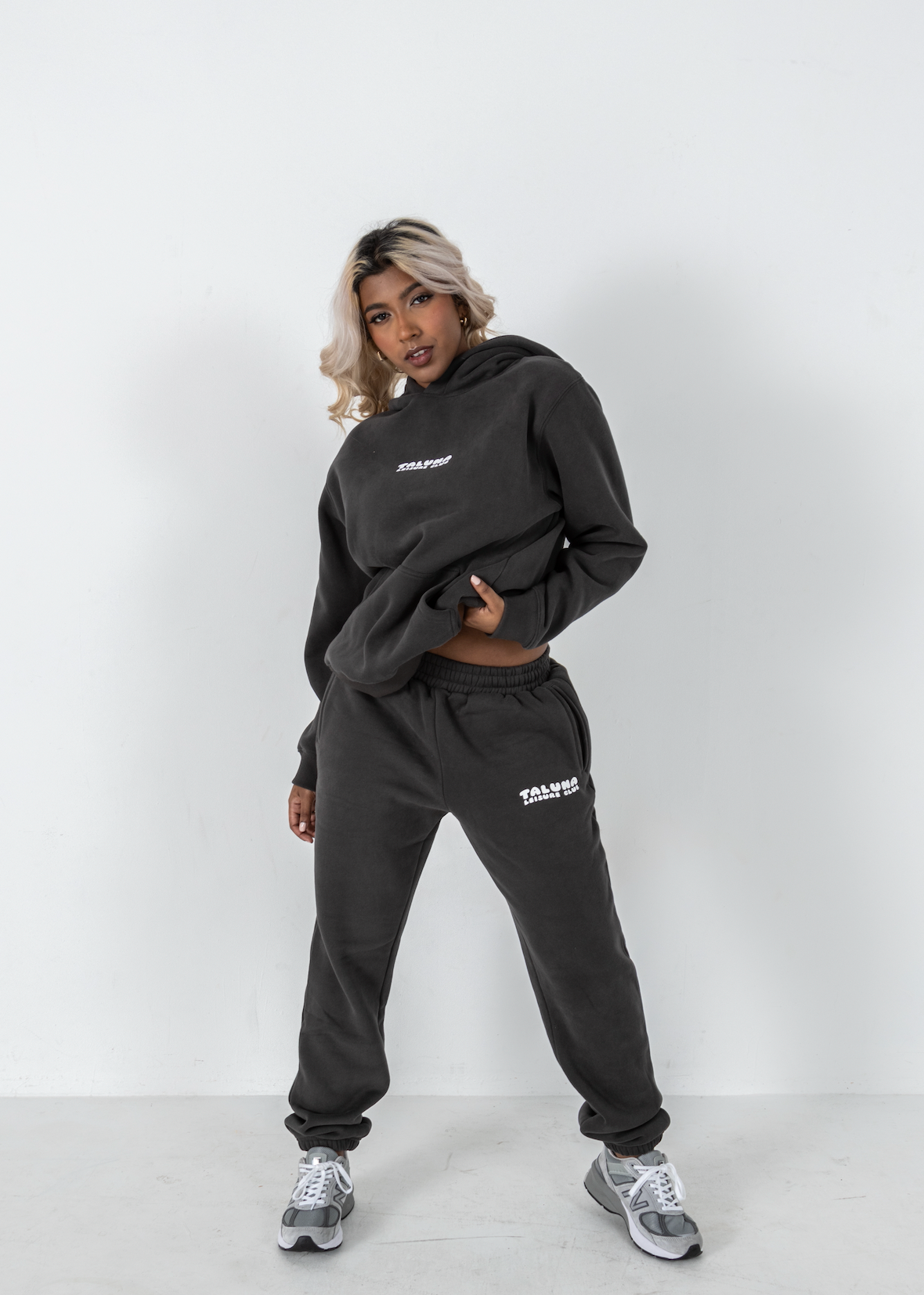 CHARCOAL LEISURE CLUB HOODIE